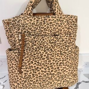 BEIS Leopard Print Backpack